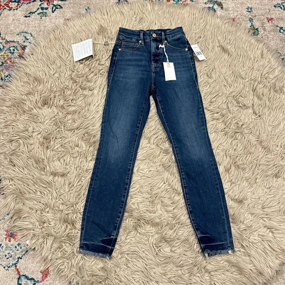 NWT Good American Good Waist Crop jeans size 00/24